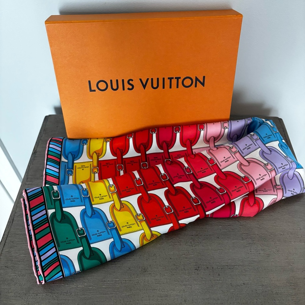 Louis Vuitton Rainbow Silk Scarf